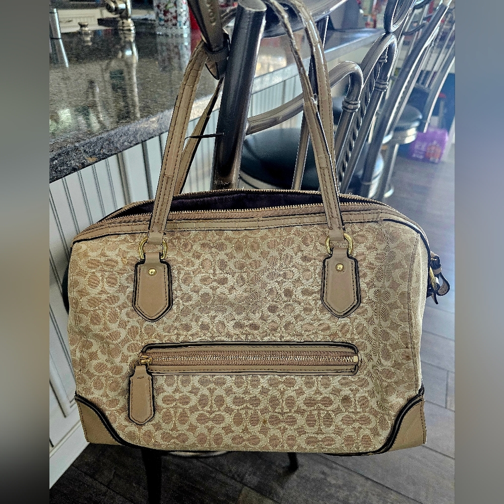 Coach Top Handle Purse.  20 years +.  Lavender Lining.